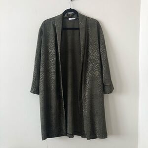 VINTAGE “Montelle” Green Snake Print Kimono